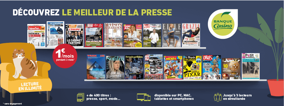 Pour s'évader tout en restant chez vous, pensez à l'e-presse !