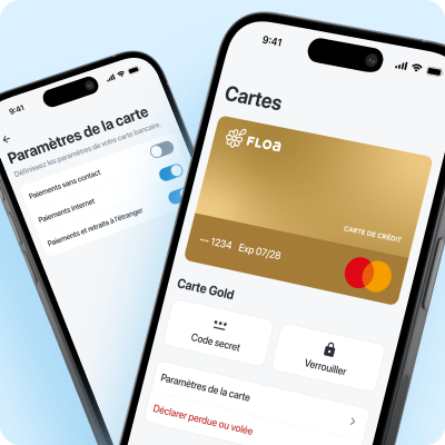 Gérer les options de votre carte bancaire Floa