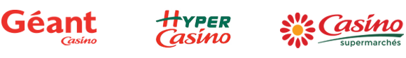 Logo Géant casino Hyper casino et casino supermarchés