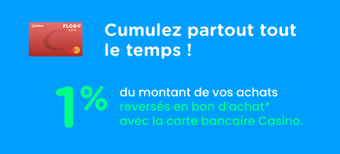 1% cashback sur tous vos achats
